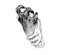 Devil's Redemption Flower Arm Herbal Tattoo Sticker, Juice Semi-Permanent Calf Scratchproof Non-Reflective Sticker, Fake Tattoo