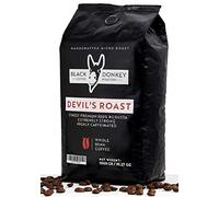 DEVIL'S ROAST | Extra-Strong Highly Caffeinated | 1KG Whole Coffee Beans | Robusta Coffee by Black Donkey