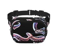 Devil's tentacles Printed multifunctional waist bag, unisex trendy messenger bag, travel sports storage bag