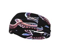 Devil's Tentacles Yoga Sports Fitness Headband, Unisex Running Basketball Elastic Headband, Sports Sweat-Absorbing Band,