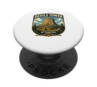 Devils Tower Monument family trip Wyoming Nature PopSockets Adhesive PopGrip
