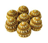 Devin La Supari with Handcrafted Jewel Decoration for Pooja & Marriage Sapt,Padi Ceremony (Silver & Gold) | Traditional Ritual Accessory for Hindu Weddings