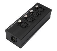 Devinal 4-IN-1-OUT XLR Audio Splitter Box, XLR 4 Female to 1 Male Balanced Converter ; 4-Way Stereo Passive Audio Cable
