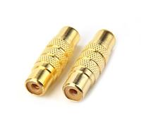 Devinal RCA Coupler, Female to Female Adapter Gold Plated A/V Joiner Gender Changer Video Audio Converter (2 Pack)