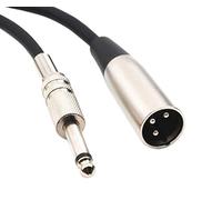 Devinal Unbalanced XLR Male to 1/4" Inch TS Mono Male Plug Audio Connector, 6.35mm to XLR Cable for Amplifiers, Instruments etc. 20 Feet