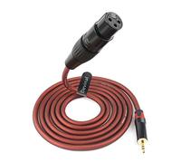Devinal XLR to 1/8" Microphone Cable - 3.5mm to XLR Female Adapter, 6 Feet for Computer, Speakers
