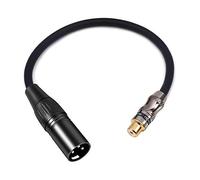 Devinal XLR to RCA Female Adapter, RCA to XLR Male Short Cable Converter, Gender Changer Audio Connector Coupler for Mixer Recorder amplifiers etc.