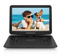 DEVINC 17.9" Portable DVD Player with 15.6" HD Swivel Screen, Support Multiple DVD CD Formats/USB/SD Card/Sync TV, 6 Hours Rechargeable Battery, Car Charger, Remote Control, Region Free