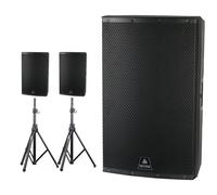 Devine Onyx 15A Speakers + Speaker Stand Kit