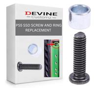 DevineCustomz® Compatible For PS5 Mounting Solid State Disk SSD Screw Replacement Nut Console Motherboard Metal Screws