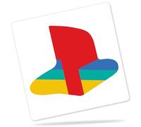 Devino® Sticker for PS5 Classic Logo | A Small Sticker with Great Effect | For Playstation 5 Fat (Disc & Digital)