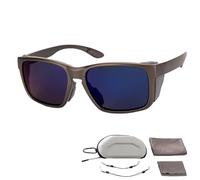 Devinuman Fishing Glasses, FishingGlasses See Through Water, Unisex Non-Slip Detachable Wings for Men& Women (Black)