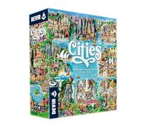 DEVIR - Cities- Action and Resource City-Building Game - Competitive and Strategic Board Games for Adults and Kids - 2 to 4 Players, For Ages 10+