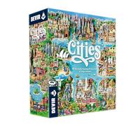 Devir Cities - City Building Board Game | Strategy and Placement of Workers | Sushi Go Author | for 2-4 Players, 10+ Years, Spanish Edition (BGCITSP)