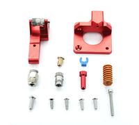 DEVMO 3D Printer Accessories CR-10S PRO Ender-3 Double Pulley Upgraded Red Aluminum Alloy Dual Drive Gear Extruder kit for CR-10, CR-10 S4, Ender-5 and Tornado 3D Printer