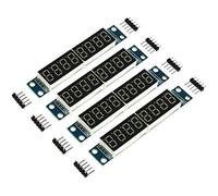 DEVMO 4pcs 8-Digit 7 Segment Module MAX7219 8 Bit Digital Segment Tube LED Display Module Supports Cascade Eight Bit Serial 3 IO Ports for Ar-duino MCU/51/AVR/STM32