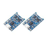 DEVMO 5pcs TP4056 Charging Module 5V Micro USB 1A 18650 Lithium Charging Board with Protection Charger Module with Dual Protection Function