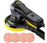 DEVMOTT Random Orbital Sanders 5.0mm, 360W Brushless Electric Orbital Sander with 150mm/6IN Backing Plate, 6 Variable Speed to 10000RPM, Hand Sander for Wood Sanding