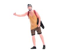 DEVNWIGMO 1/18 Man Miniature Figure Small Decoration Tiny Ornament Diorama Layout Prop
