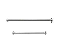 DEVNWIGMO 2 Pieces Drive Joint Shaft RC Car Joint Shaft Dogbone Universal Drive Shaft Metal Components Carbon Steel Long Life Suitable for 1/8 RC Cars Hobbies, Silver