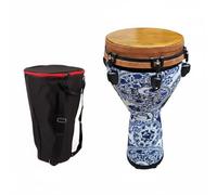 DEVNWIGMO Acoustic Hand Drum with Artistic Pattern Easy to Carry Deep Bass Drumhead Mechanical Tuning Lightweight Customizable Sound Suitable for School Outdoor Stage Classes, Porcelain Gold