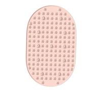 DEVNWIGMO Acupressure Mat for Feet, Ergonomic Foot Massage Pad, Reflexology, for Working The Floor Muscles and Fitness, Pink Paw Shaped