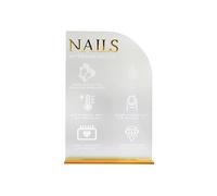 DEVNWIGMO Demonstration Board for Nail Art, Holder for Artificial Nails, Accessories for Acrylic Nail Art, Portable Stand, Style A