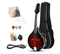 DEVNWIGMO Electric Mandolin Eight Stringed Instrument With Adjustable Control Rosewood Body Gig Bag Included Suitable for Beginner Music Lessons