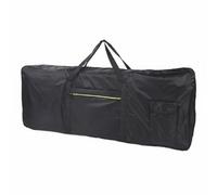 DEVNWIGMO Keyboard Case Musical Instrument Carrying Bag Electronic Piano Gig Bag Oxford Cloth Water-Resistant Spacious Front, Basic 61-Key Electronic Piano Bag, Black, Black