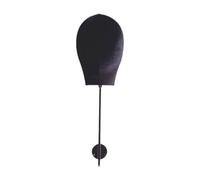DEVNWIGMO Mannequin Head Hat Display Stand Wall Mounted Holder Display Rack Stylish Solution to Showcase Your Wigs Suitable for, Black