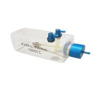 DEVNWIGMO Remote Control Tank for RC Airplane, Transparent Gasoline Tank, Accessory for Remote Controlled Aircraft Model, Mounting, Stability, Reliable Str, 1000CC