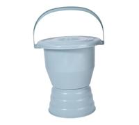 DEVNWIGMO Spit-on Bowl with Lid and Handle, Chamber Pot, Easy to Transport, Household Toilet, Potty Bucket for Women and Men, Blue