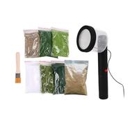 DEVNWIGMO Static Grass Machine Electrostatic Flocking Mini Machine Handheld Brush Kit for Planting Grass on Models Suitable for Scenery Crafting Micro