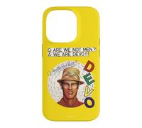 Devo Are We Not Men Yellow Background Vintage Band Case for iPhone 14 Pro
