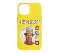 Devo Are We Not Men Yellow Background Vintage Band Case for iPhone 15