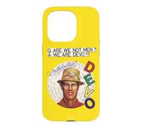 Devo Are We Not Men Yellow Background Vintage Band Case for iPhone 15 Pro