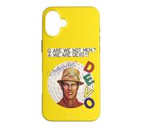 Devo Are We Not Men Yellow Background Vintage Band Case for iPhone 16 Plus