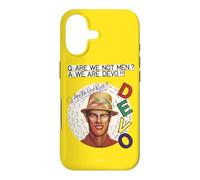 Devo Are We Not Men Yellow Background Vintage Band Case for iPhone 17