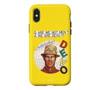 Devo Are We Not Men Yellow Background Vintage Band Case for iPhone X/XS
