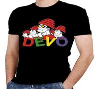 Devo Band T-Shirt Men Shirt Rock Band Tee Music Black L