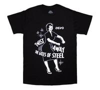 Devo Unisex T-Shirt: Twist Away (Black) (Medium)