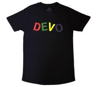 Rock Off officially licensed products Devo Multi Band Logo T Shirt L