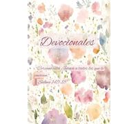 Devocionales - Un espacio diario para conectar con Dios: Cuaderno cristiano para escribir oraciones, reflexiones y versículos bíblicos