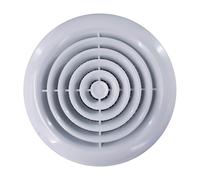 Devola 100mm Circular Diffuser, White - DVRG100W