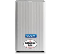 Devola 12L Dehumidifier With Carbon Filter, 2.9L Tank, Laundry Mode, Energy Efficient & Continuous Drainage - Dvh12Lcf