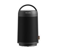 Devola 1500W Electric Space Heater, Portable Ceramic Fan Heaters With Oscillation, Tip-Over & Overheat Protection, 8 hour timer, 3 modes, Carry Handle (Black)