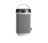 Devola 1500W Portable Ceramic Fan Heater, White & Silver - DVSFH15WS