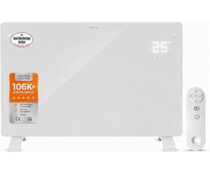 Devola 1500W Smart Electric Glass Panel Heater Wall Mounted & Freestanding