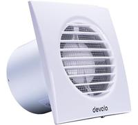 Devola 150mm Extractor Fan, 6 Inch Bathroom Fan With Humidistat Sensor, Made in Britain (Humidity Sensor)