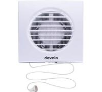 Devola 150mm Extractor Fan For Bathroom, Kitchen, Made In Britain (Pull Cord)